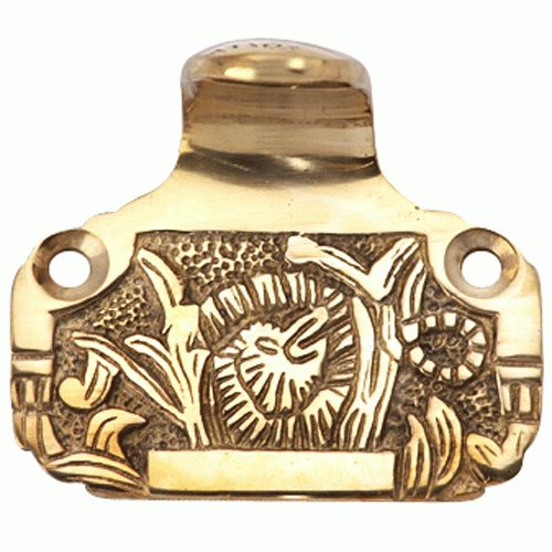 ##Antique Hardware## Solid Brass Laurel Style Pattern (Polished Brass Finish)
