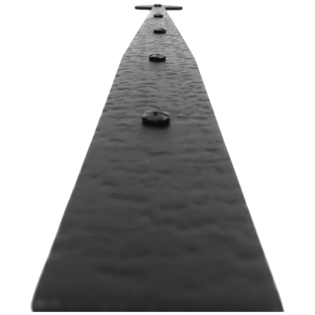 21-1/4 Inch Rough Iron Bean Strap Hinge