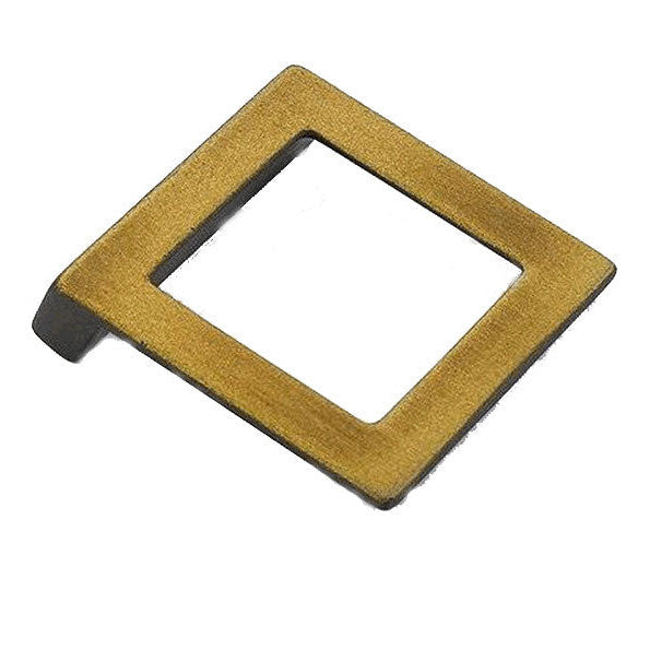 ##Antique Hardware## 2 1/4 Inch (1 1/4 Inch c-c) Finestrino Angled Square Pull