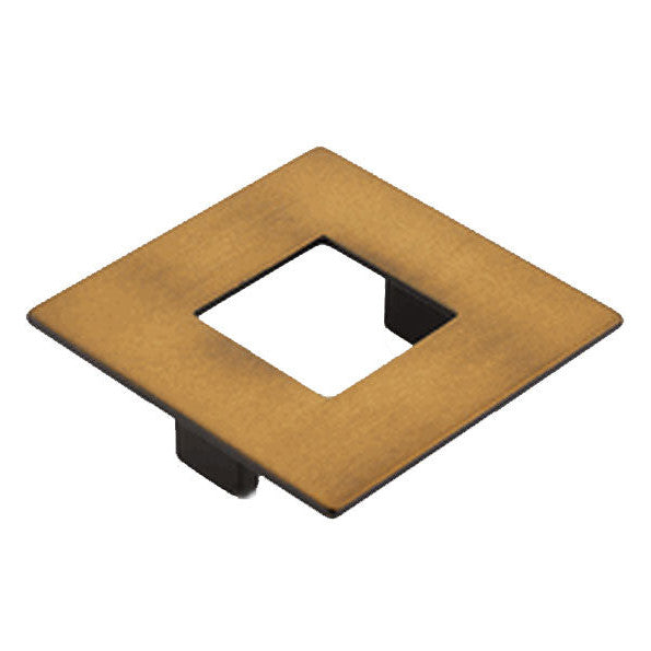 ##Antique Hardware## 3 1/2 Inch (2.50 Inch c-c) Finestrino Square Pull