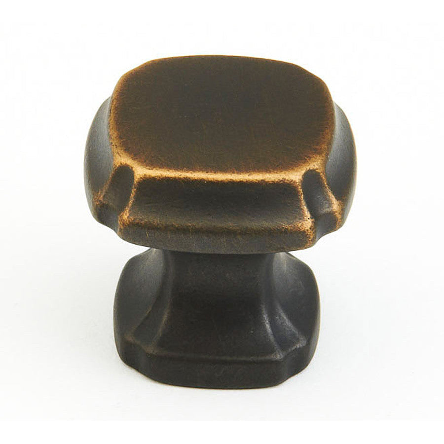 ##Antique Hardware## 1 3/8 Inch Empire Square Cabinet & Furniture Knob