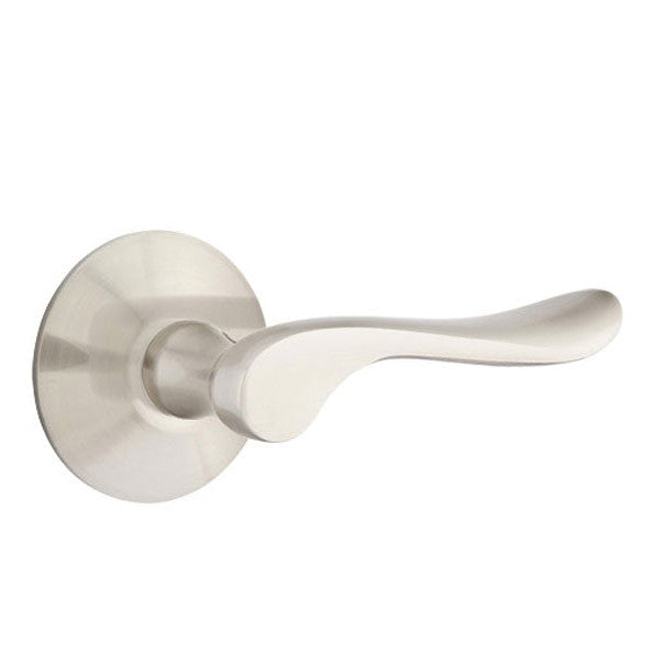 Antique Hardware Emtek Solid Brass Luzern Lever With Modern Rosette (Several Finish Options) EMTEK LEVER DOOR KNOB