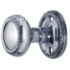 ##Antique Hardware## Georgian Roped Rosette Door Set with Georgian Roped Door Knobs (Several Finishes Available)