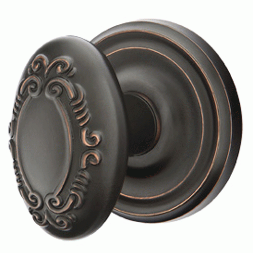 ##Antique Hardware## Solid Brass Victoria Door Knob Set With Regular Rosette (Several Finish Options)