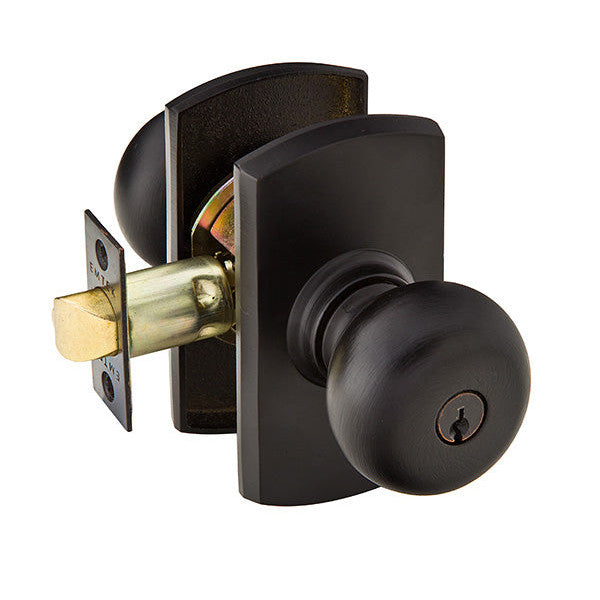 ##Antique Hardware## Emtek Solid Brass Winchester Key In Door Knob with #4 Rosette