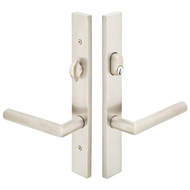 ##Antique Hardware## Modern Multi-Point Handleset with Stuttgart Lever (Brushed Stainless Steel)