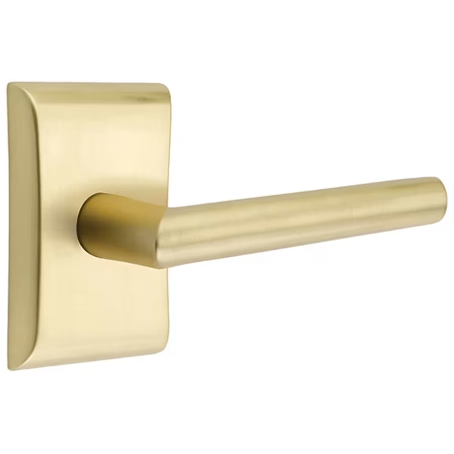 ##Antique Hardware## Emtek Solid Brass Stuttgart Lever With Neos Rosette