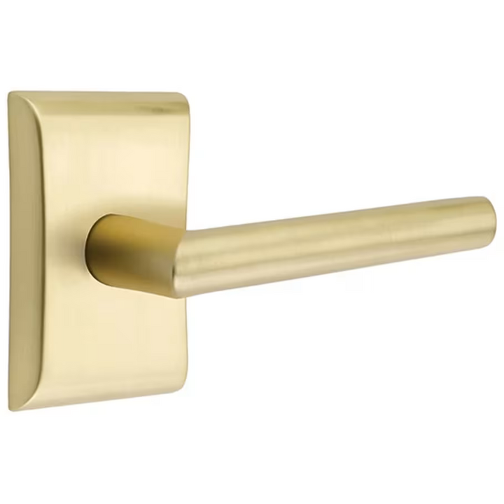 ##Antique Hardware## Emtek Solid Brass Stuttgart Lever With Neos Rosette