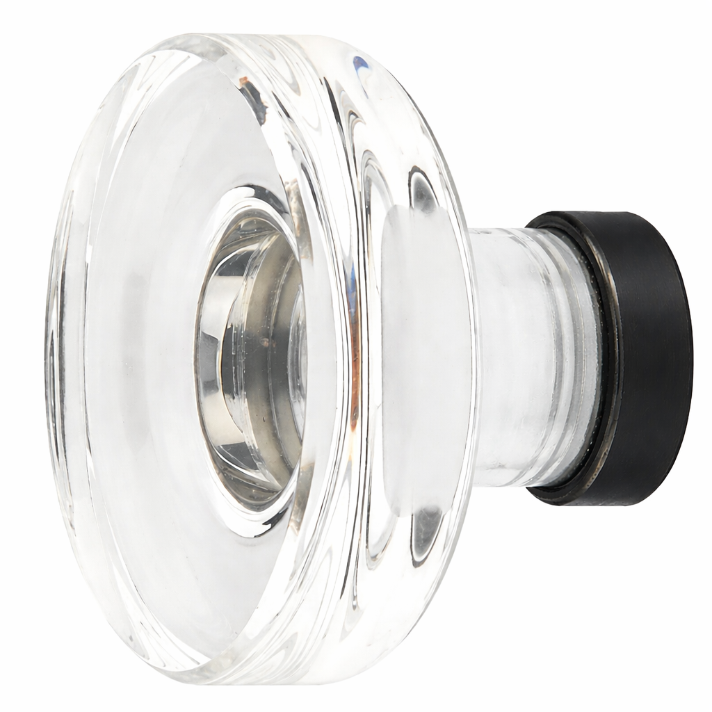 1 3/4 Inch Clear Crystal Glass Grayson Cabinet & Furniture Knob