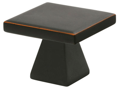 Antique Hardware 1 3/4 Inch Solid Brass Square Podium Cabinet & Furniture Knob CABINET KNOB