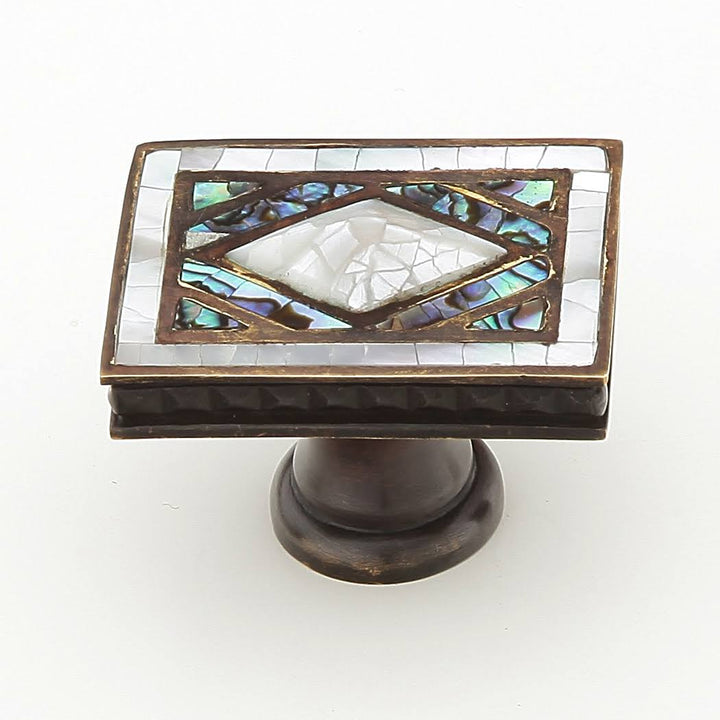 ##Antique Hardware## 1 7/8 Inch Avalon Bay Symphony Rectangular Cabinet & Furniture Knob