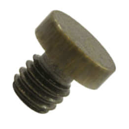 ##Antique Hardware## 1/8 Inch Solid Brass Button Tip Cabinet Finial