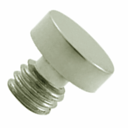 ##Antique Hardware## 1/8 Inch Solid Brass Button Tip Cabinet Finial