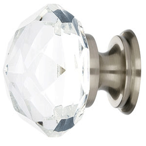##Antique Hardware## 1 Inch Crystal Glass Diamond Cabinet & Furniture Knob