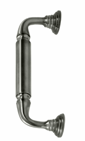 ##Antique Hardware## 10 Inch Deltana Solid Brass Door Pull With Rosette