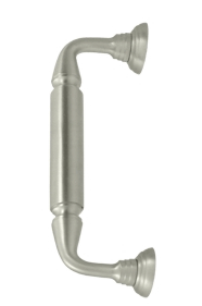 ##Antique Hardware## 10 Inch Deltana Solid Brass Door Pull With Rosette