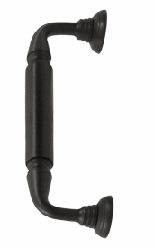 ##Antique Hardware## 10 Inch Deltana Solid Brass Door Pull With Rosette