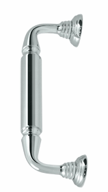 ##Antique Hardware## 10 Inch Deltana Solid Brass Door Pull With Rosette