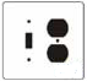 ##Antique Hardware## 4 1/2 Inch Solid Brass Traditional Switch Plate