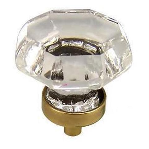 ##Antique Hardware## 1 1/4 Inch Crystal Glass Old Town Crystal Cabinet & Furniture Knob