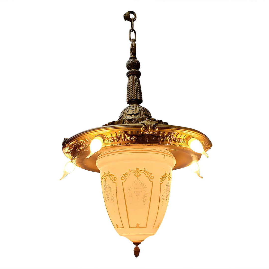 Antique Hardware 44 Inch Theatre Style Antique Chandelier Chandeliers