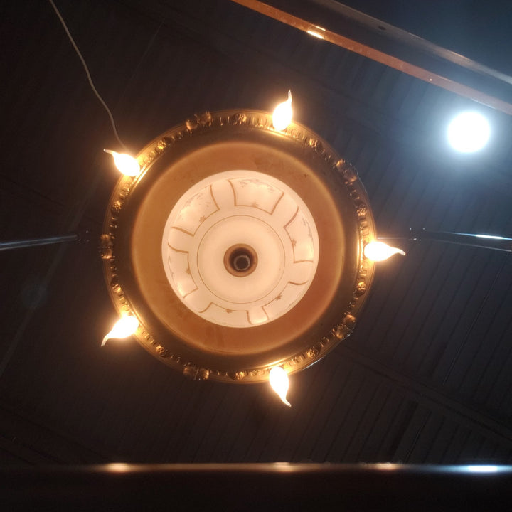 Antique Hardware 44 Inch Theatre Style Antique Chandelier Chandeliers