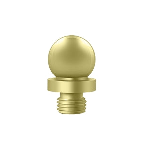 ##Antique Hardware## 9/16 Inch Solid Brass Ball Tip Door Finial