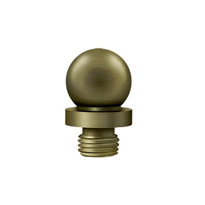 ##Antique Hardware## 9/16 Inch Solid Brass Ball Tip Door Finial