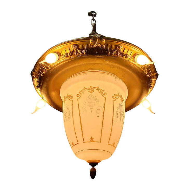 Antique Hardware 44 Inch Theatre Style Antique Chandelier Chandeliers