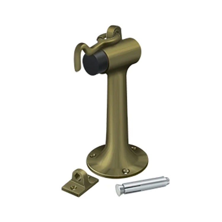 Antique Hardware Floor Mounted Bumper Door Stop With Hook & Eye DOOR STOP