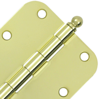 Antique Hardware 3 1/2 Inch x 3 1/2 Inch Ball Tip Steel Hinge HINGE