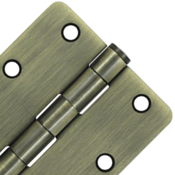 Antique Hardware 3 1/2 Inch x 3 1/2 Inch Heavy Duty Steel Hinge HINGE