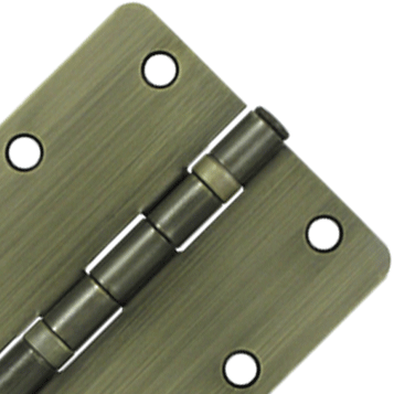 Antique Hardware 3 1/2 Inch x 3 1/2 Inch Ball Bearing Steel Hinge HINGE