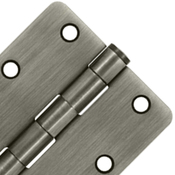 Antique Hardware 3 1/2 Inch x 3 1/2 Inch Heavy Duty Steel Hinge HINGE