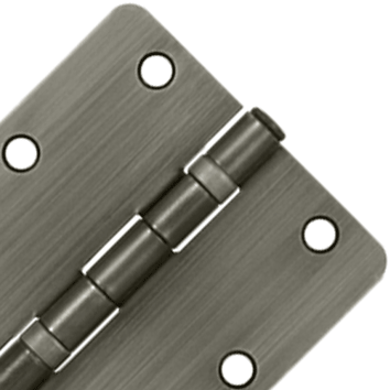 Antique Hardware 3 1/2 Inch x 3 1/2 Inch Ball Bearing Steel Hinge HINGE