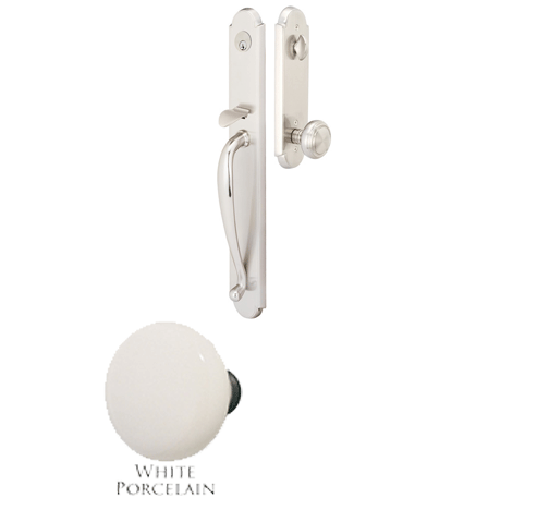 ##Antique Hardware## Solid Brass Albany Style Mortise Entryway Set