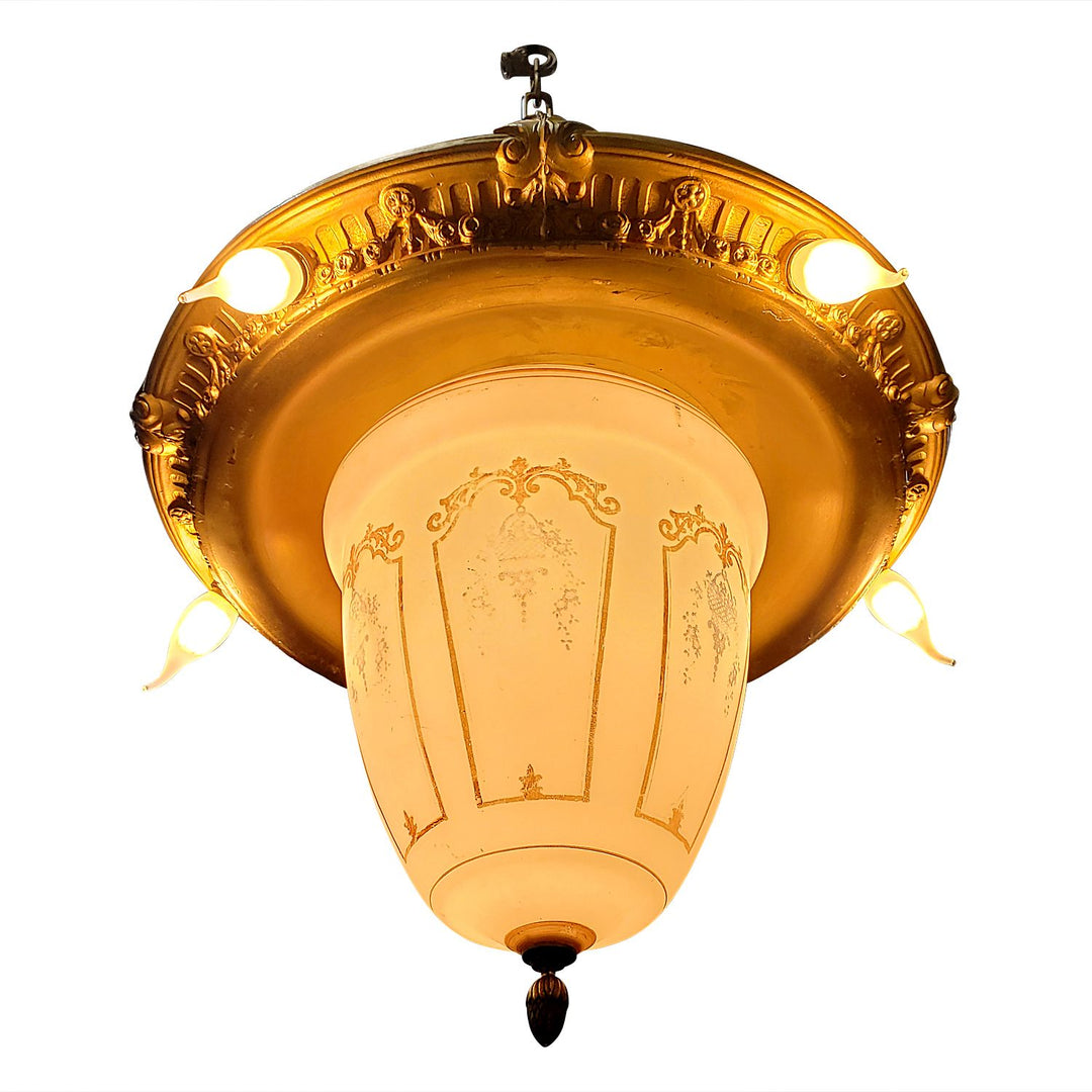 Antique Hardware 44 Inch Theatre Style Antique Chandelier Chandeliers