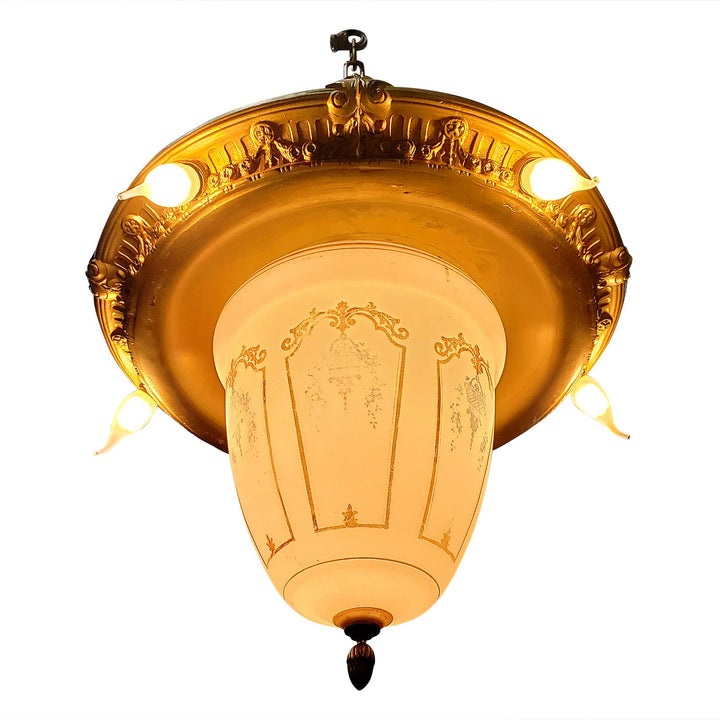 Antique Hardware 44 Inch Theatre Style Antique Chandelier Chandeliers