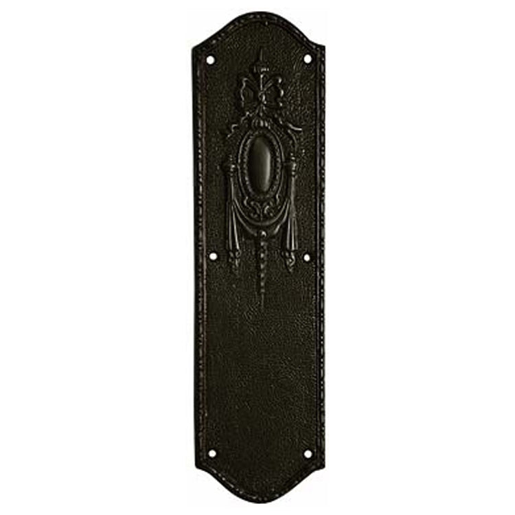 Antique Hardware 11 Inch Ribbon & Bow Solid Brass Push Plate Door Push Plates