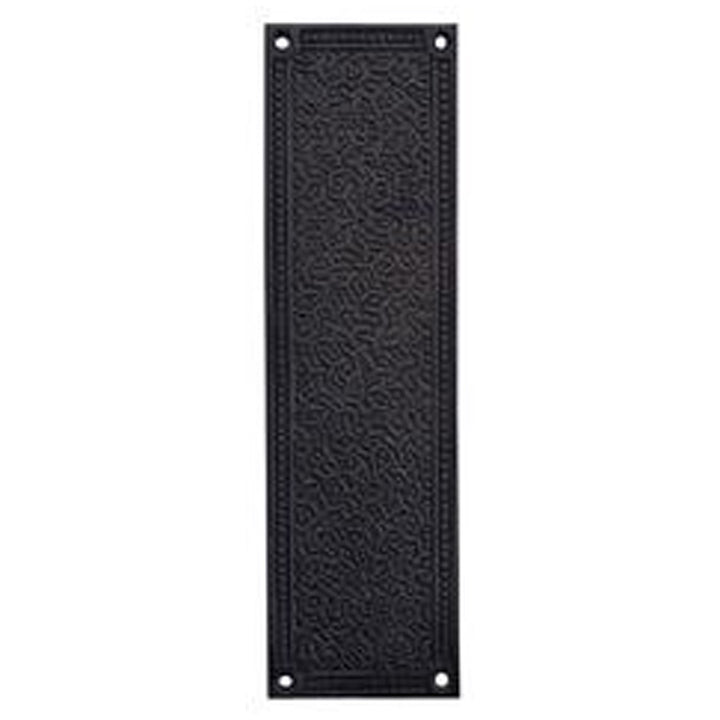 ##Antique Hardware## 12 Inch Solid Brass Rice Pattern Push Plate (Several Finishes Available)