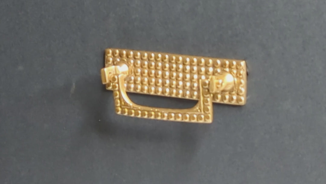 3 3/8 Inch (2 1/2 inch C-C) Beaded Signature Bail Pull (Several Finishes Available)