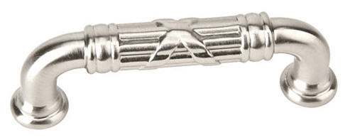 ##Antique Hardware## Solid Brass Ribbon & Reed Fixed Pull (Several Lengths)