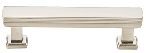 ##Antique Hardware## 4 7/8 Inch (4 Inch c-c) Solid Brass Art Deco Pull