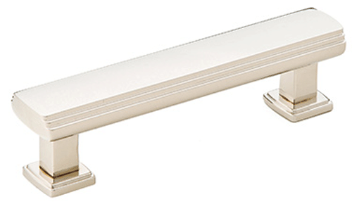 ##Antique Hardware## 4 7/8 Inch (4 Inch c-c) Solid Brass Art Deco Pull