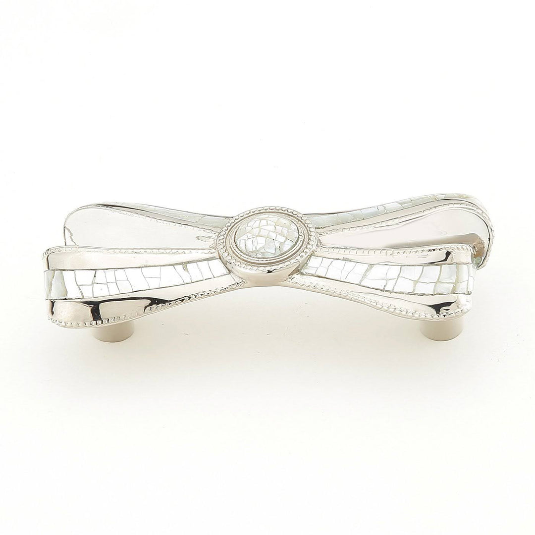 ##Antique Hardware## 4 Inch (3 Inch c-c) Avalon Bay Symphony Ribbon Pull