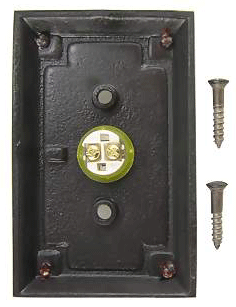 Antique Hardware Emtek 2451 Doorbell Button With Arts & Craft Rosette Door Bells & Chimes
