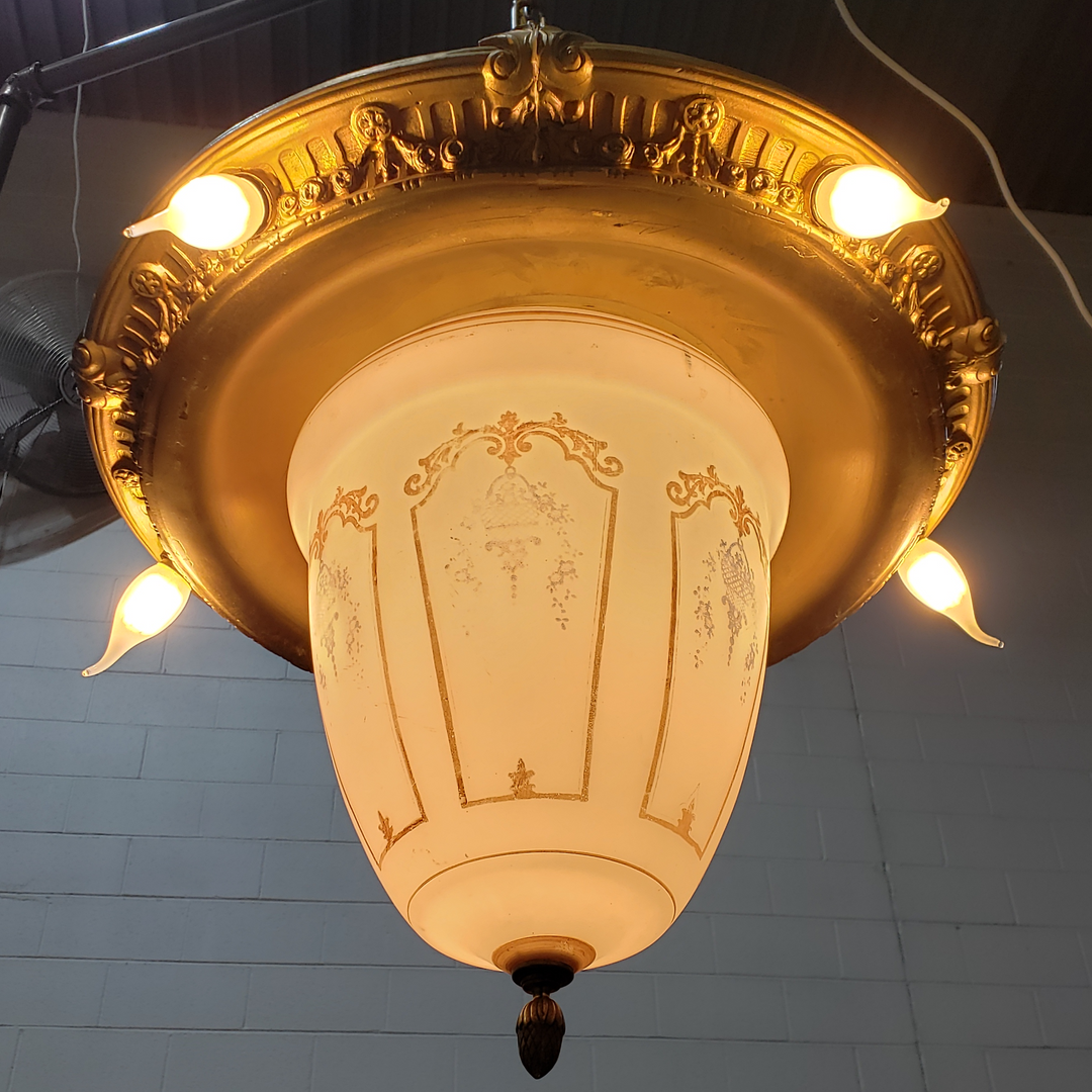 Antique Hardware 44 Inch Theatre Style Antique Chandelier Chandeliers