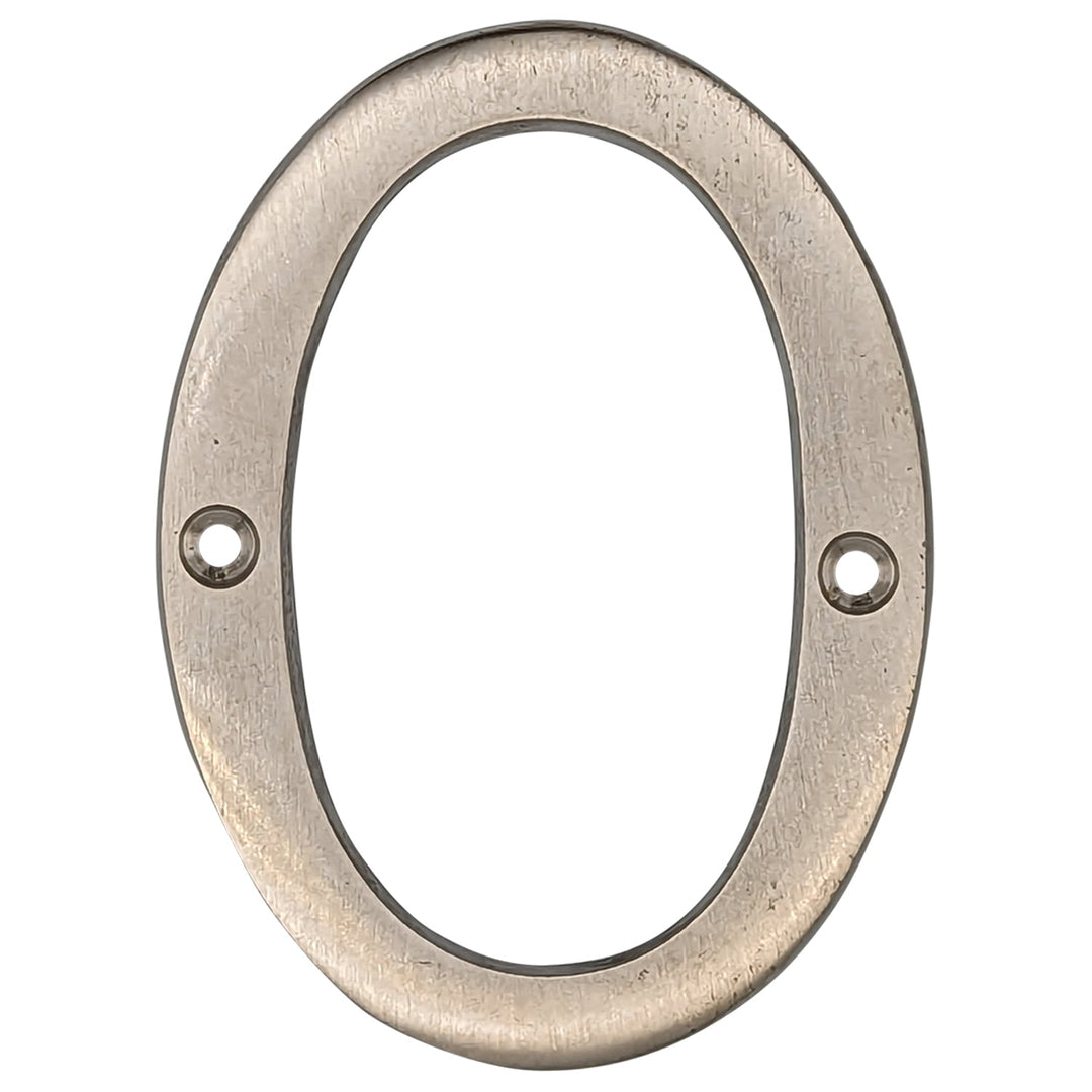 Antique Hardware 4 Inch Tall House Number 0 LETTER PLAQUE