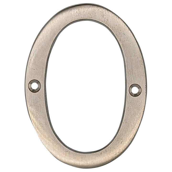 Antique Hardware 4 Inch Tall House Number 0 LETTER PLAQUE