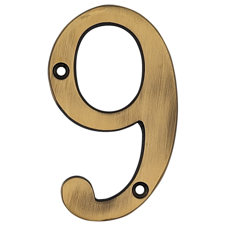 Antique Hardware 4 Inch Tall House Number 6 or 9 ADDRESS PLAQUE